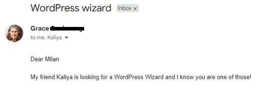 Client message about working with Santos Digital